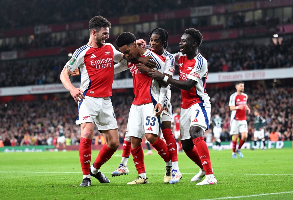 Arsenal thắng 5-1 trước Bolton (Ảnh: Arsenal).