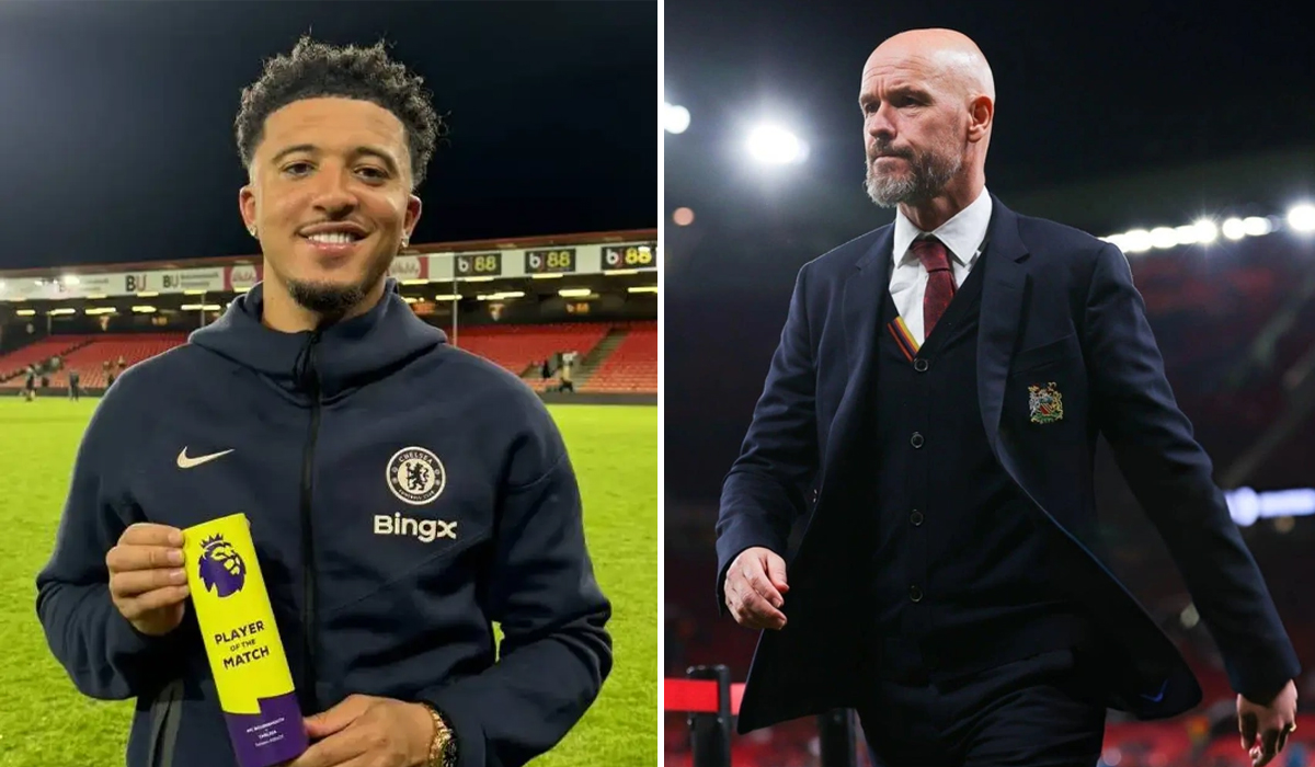 Kết quả bóng đá hôm nay: Sancho lập kỷ lục ở Chelsea; Man United ra quyết định sa thải Ten Hag?